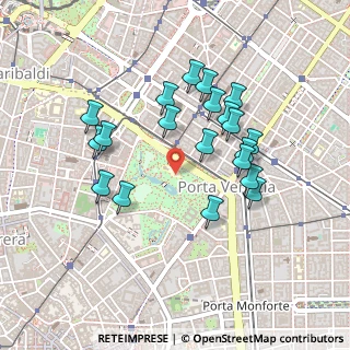 Mappa Porta Venezia, 20121 Milano MI, Italia (0.423)