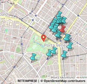 Mappa Porta Venezia, 20121 Milano MI, Italia (0.4275)