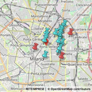 Mappa Porta Venezia, 20121 Milano MI, Italia (1.37833)