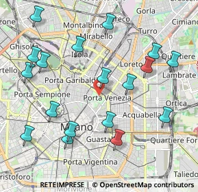 Mappa Porta Venezia, 20121 Milano MI, Italia (2.31222)