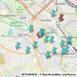 Mappa Via Filippo Carcano, 20149 Milano MI, Italia (1.0645)