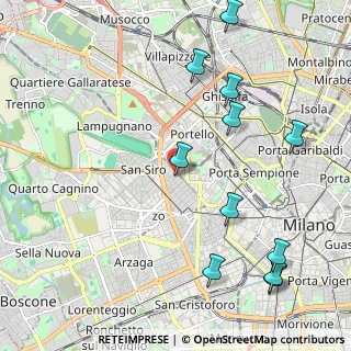 Mappa Via Filippo Carcano, 20149 Milano MI, Italia (2.54091)