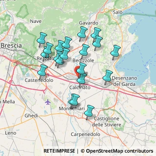 Mappa Via Schiannini, 25010 Calcinato BS, Italia (6.612)
