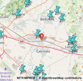 Mappa Via Schiannini, 25010 Calcinato BS, Italia (6.327)