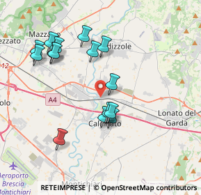 Mappa Via Schiannini, 25010 Calcinato BS, Italia (3.70467)