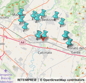 Mappa Via Schiannini, 25010 Calcinato BS, Italia (3.64133)