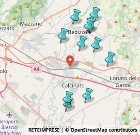 Mappa Via Schiannini, 25010 Calcinato BS, Italia (4.07091)