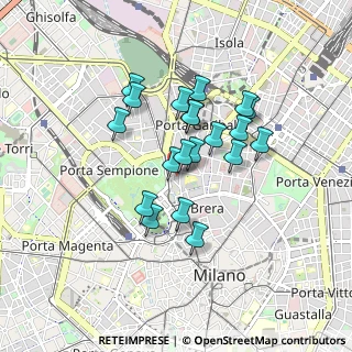 Mappa Via Luigi Albertini, 20121 Milano MI, Italia (0.69)