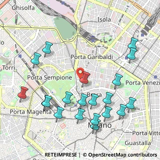 Mappa Via Luigi Albertini, 20121 Milano MI, Italia (1.198)