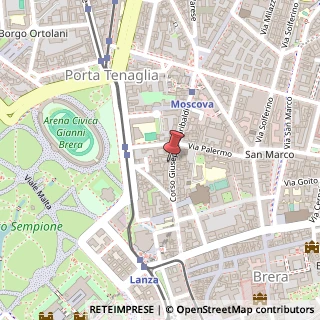 Mappa Corso Garibaldi, 65, 20121 Milano, Milano (Lombardia)