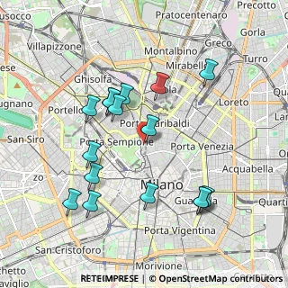 Mappa Via Luigi Albertini, 20121 Milano MI, Italia (1.9175)