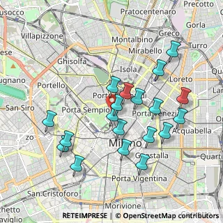 Mappa Via Luigi Albertini, 20121 Milano MI, Italia (1.85263)
