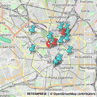 Mappa Via Luigi Albertini, 20121 Milano MI, Italia (1.422)