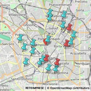 Mappa Via Luigi Albertini, 20121 Milano MI, Italia (2.1465)