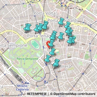 Mappa Via Luigi Albertini, 20121 Milano MI, Italia (0.399)