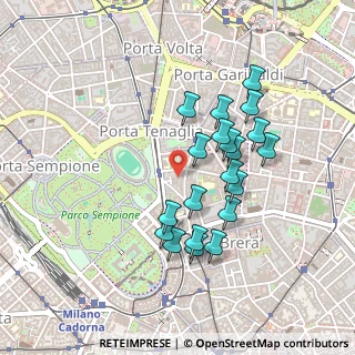 Mappa Via Luigi Albertini, 20121 Milano MI, Italia (0.4055)