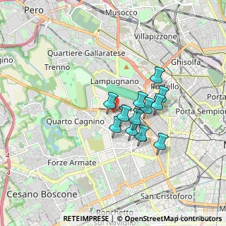 Mappa Via Pessano, 20151 Milano MI, Italia (1.265)