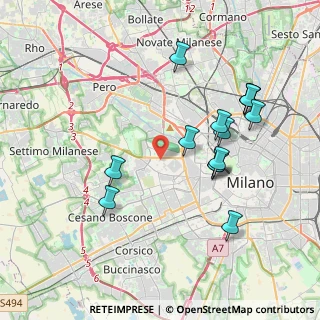 Mappa Via Pessano, 20151 Milano MI, Italia (3.90929)