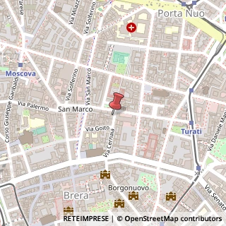 Mappa Via Cernaia, 11, 20121 Milano, Milano (Lombardia)