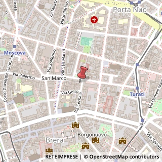 Mappa Via Cernaia, 11, 20121 Milano, Milano (Lombardia)