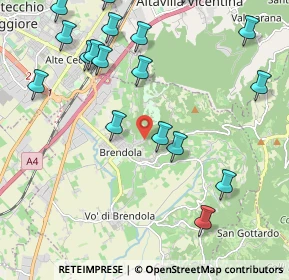 Mappa Via Valle, 36040 Brendola VI, Italia (2.7035)