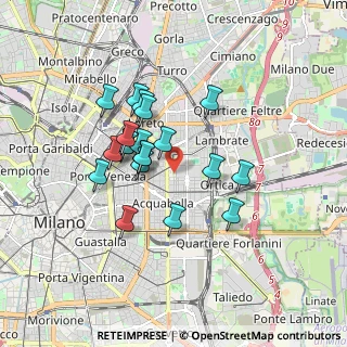 Mappa Via Giuseppe Colombo, 20133 Milano MI, Italia (1.421)