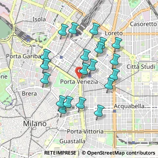 Mappa Piazza Guglielmo Oberdan, 20124 Milano MI, Italia (0.906)