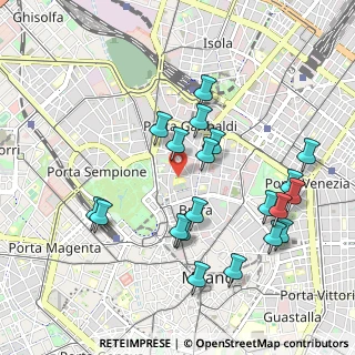 Mappa Via Palermo, 20121 Milano MI, Italia (1.0085)