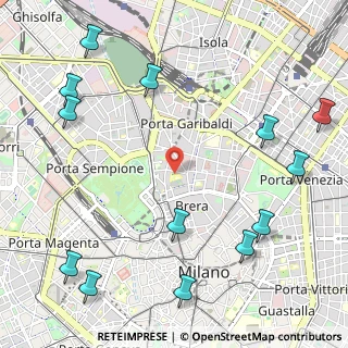 Mappa Via Palermo, 20121 Milano MI, Italia (1.48923)