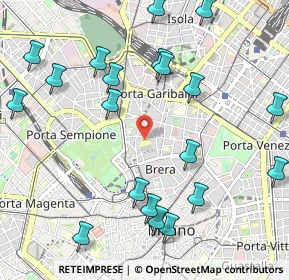 Mappa Via Palermo, 20121 Milano MI, Italia (1.25)