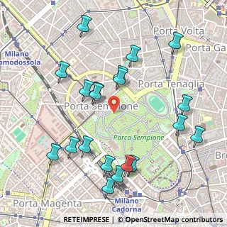 Mappa Viale Cervantes Michele, 20121 Milano MI, Italia (0.56)