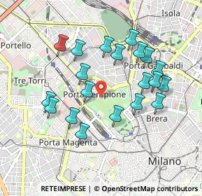 Mappa Viale Cervantes Michele, 20121 Milano MI, Italia (0.8815)