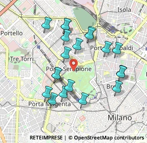 Mappa Viale Cervantes Michele, 20121 Milano MI, Italia (0.9075)