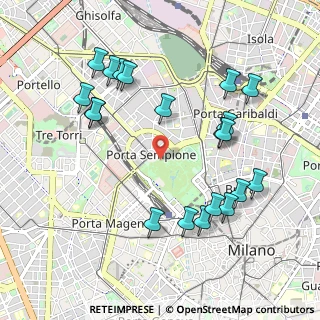Mappa Viale Cervantes Michele, 20121 Milano MI, Italia (1.084)