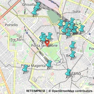 Mappa Viale Cervantes Michele, 20121 Milano MI, Italia (1.1615)