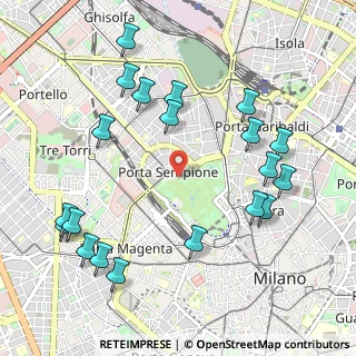 Mappa Viale Cervantes Michele, 20121 Milano MI, Italia (1.2035)