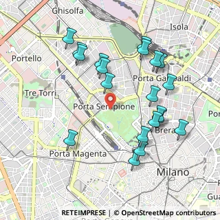 Mappa Viale Cervantes Michele, 20121 Milano MI, Italia (1.029)
