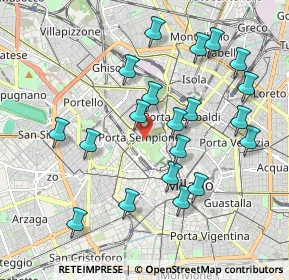 Mappa Viale Cervantes Michele, 20121 Milano MI, Italia (1.983)