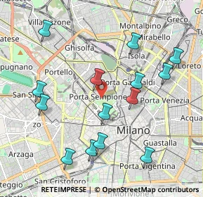 Mappa Viale Cervantes Michele, 20121 Milano MI, Italia (2.145)
