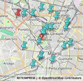 Mappa Viale Cervantes Michele, 20121 Milano MI, Italia (1.987)