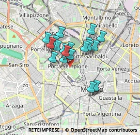 Mappa Viale Cervantes Michele, 20121 Milano MI, Italia (1.267)