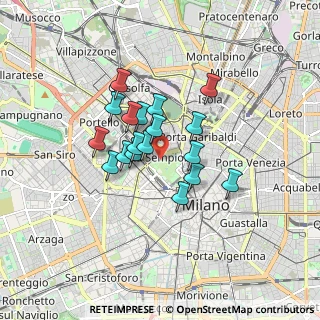 Mappa Viale Cervantes Michele, 20121 Milano MI, Italia (1.23222)