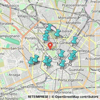 Mappa Viale Cervantes Michele, 20121 Milano MI, Italia (1.60143)