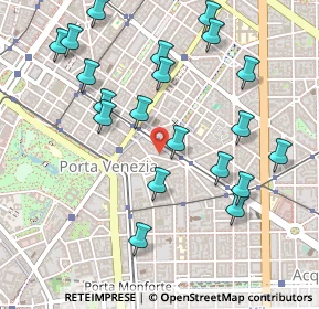 Mappa Via Paolo Frisi, 20129 Milano MI, Italia (0.541)
