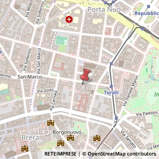 Mappa Via Montebello, 24, 10121 Milano, Milano (Lombardia)