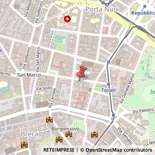 Mappa Via Montebello, 24, 20121 Milano, Milano (Lombardia)