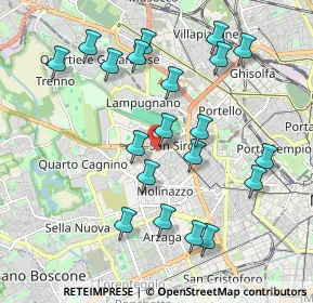 Mappa Via Bernardo Zamagna, 20100 Milano MI, Italia (2.0395)