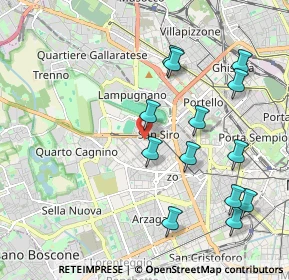 Mappa Via Bernardo Zamagna, 20100 Milano MI, Italia (2.14308)