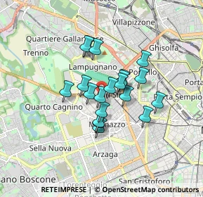 Mappa Via Bernardo Zamagna, 20100 Milano MI, Italia (1.185)