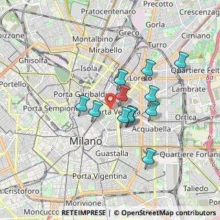 Mappa Bastioni di Porta Venezia, 20121 Milano MI, Italia (1.37917)